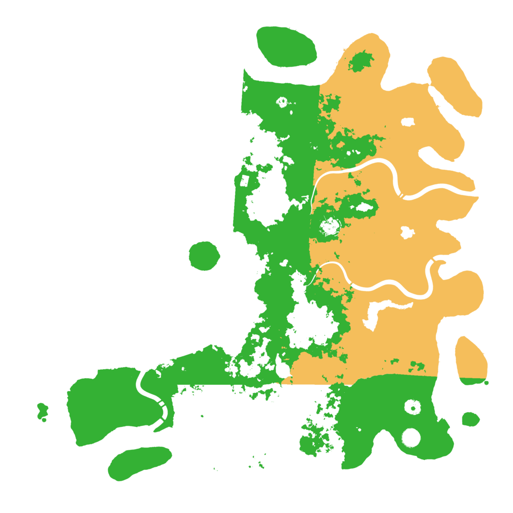 Biome Rust Map: Procedural Map, Size: 4800, Seed: 12001622