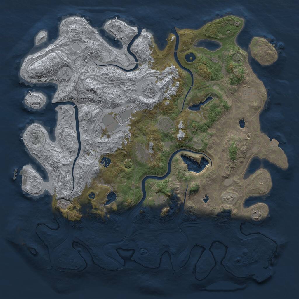 Rust Map: Procedural Map, Size: 4500, Seed: 96775588, 15 Monuments