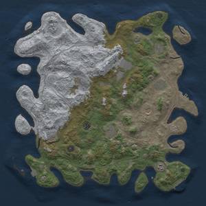 Thumbnail Rust Map: Procedural Map, Size: 4500, Seed: 96775588, 19 Monuments