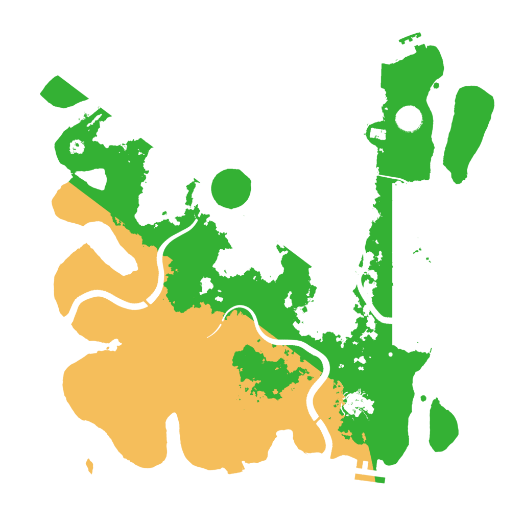 Biome Rust Map: Procedural Map, Size: 3500, Seed: 499730646