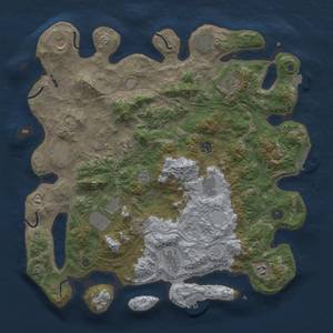 Thumbnail Rust Map: Procedural Map, Size: 4250, Seed: 1991643242, 19 Monuments