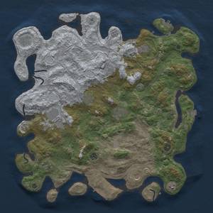 Thumbnail Rust Map: Procedural Map, Size: 4500, Seed: 248420654, 19 Monuments