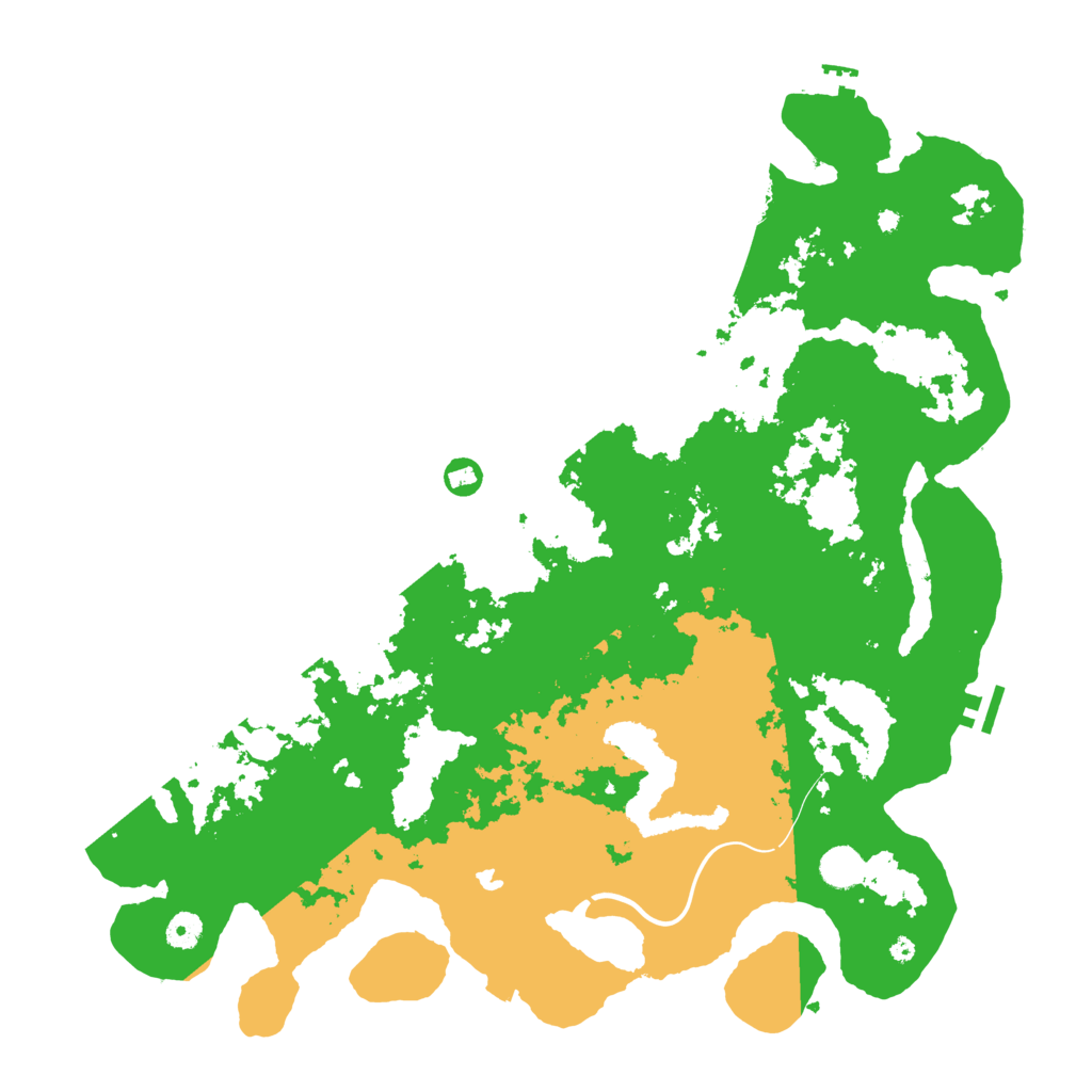 Biome Rust Map: Procedural Map, Size: 4500, Seed: 248420654