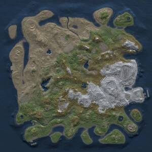 Thumbnail Rust Map: Procedural Map, Size: 4250, Seed: 743900024, 15 Monuments