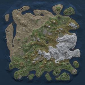 Thumbnail Rust Map: Procedural Map, Size: 4250, Seed: 743900024, 19 Monuments