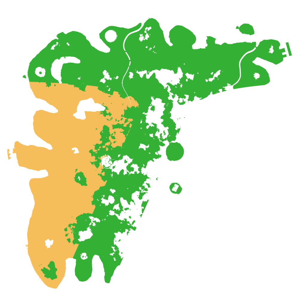 Biome Rust Map: Procedural Map, Size: 4500, Seed: 126167