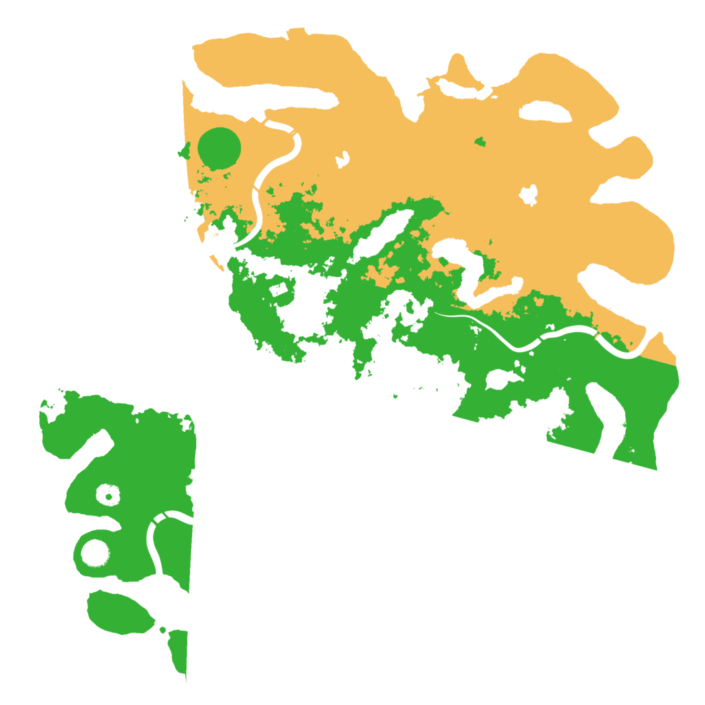 Biome Rust Map: Procedural Map, Size: 4500, Seed: 309416299