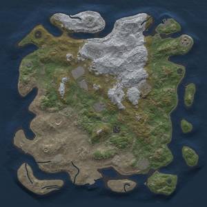 Thumbnail Rust Map: Procedural Map, Size: 4050, Seed: 1166762634, 17 Monuments