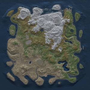 Thumbnail Rust Map: Procedural Map, Size: 4250, Seed: 1145143190, 14 Monuments