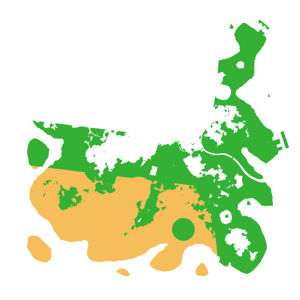 Biome Rust Map: Procedural Map, Size: 3500, Seed: 1238154260