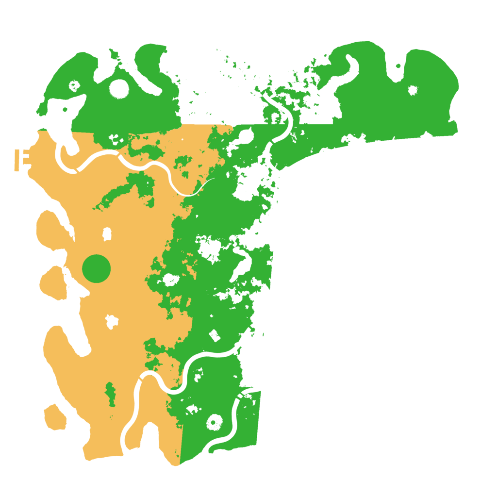 Biome Rust Map: Procedural Map, Size: 4600, Seed: 56458