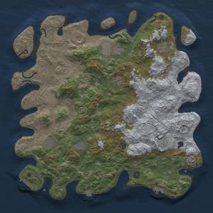 Thumbnail Rust Map: Procedural Map, Size: 4500, Seed: 767552662, 19 Monuments