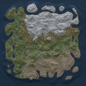 Thumbnail Rust Map: Procedural Map, Size: 4500, Seed: 1641408335, 19 Monuments