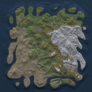 Thumbnail Rust Map: Procedural Map, Size: 4500, Seed: 1528182767, 19 Monuments