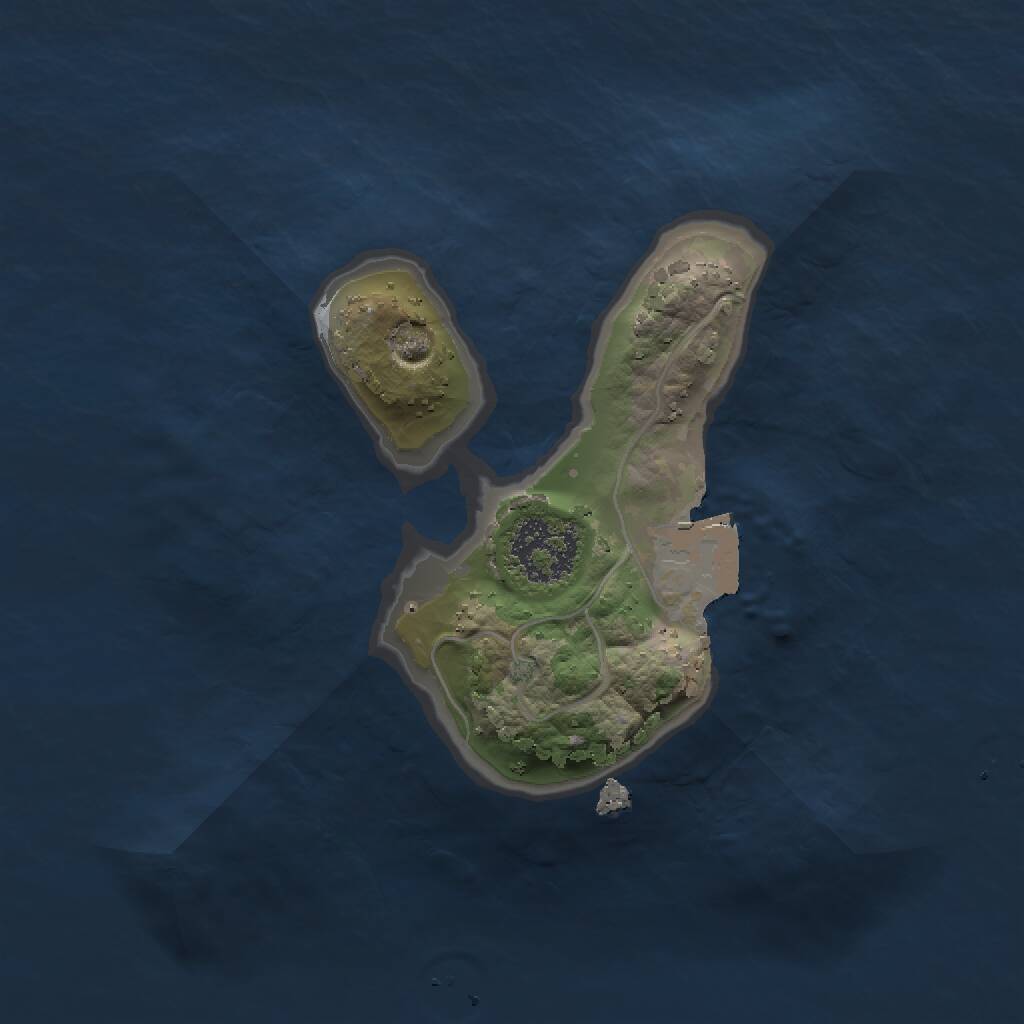 Rust Map: Procedural Map, Size: 1500, Seed: 85367, 1 Monuments