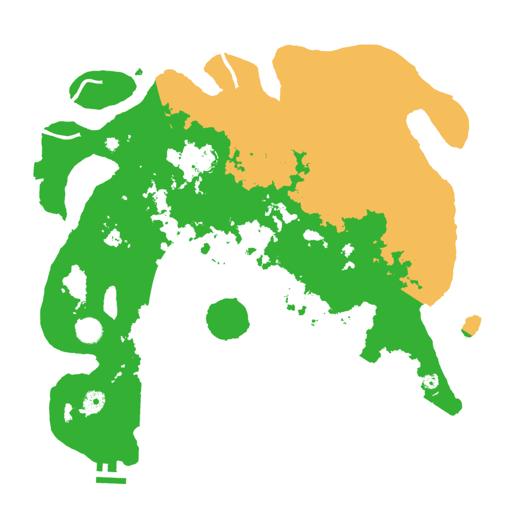 Biome Rust Map: Procedural Map, Size: 3500, Seed: 2086537439