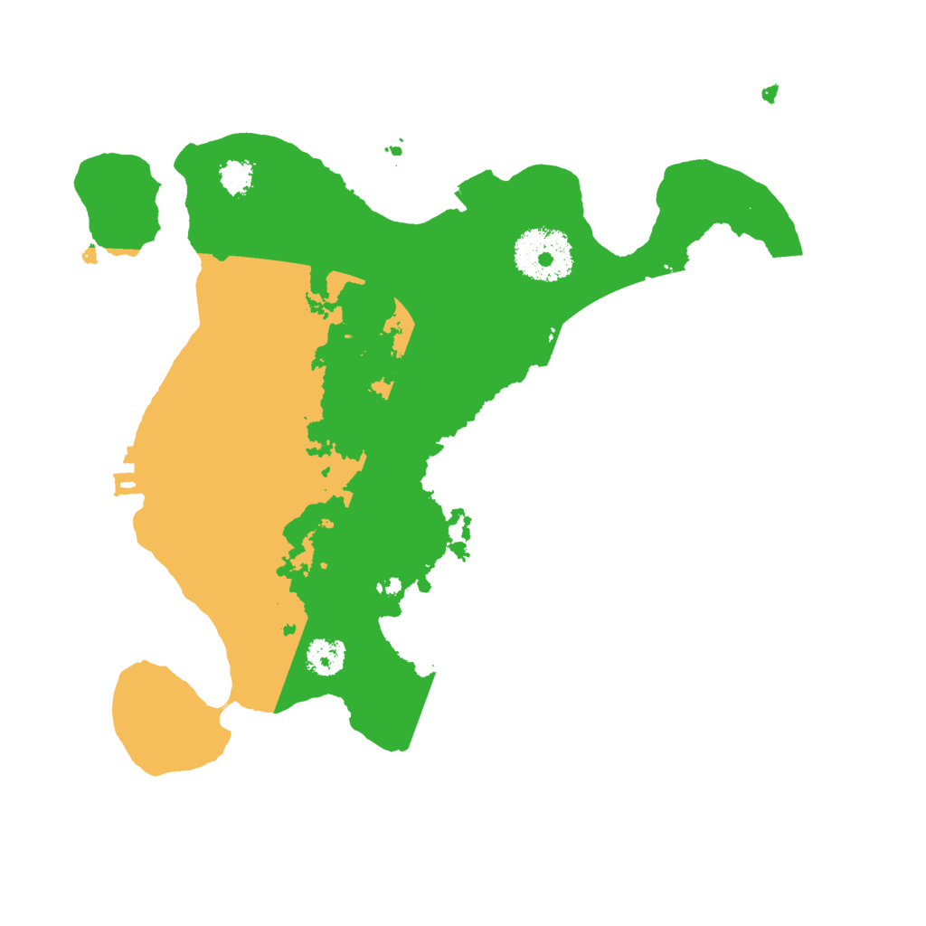 Biome Rust Map: Procedural Map, Size: 2500, Seed: 125171016