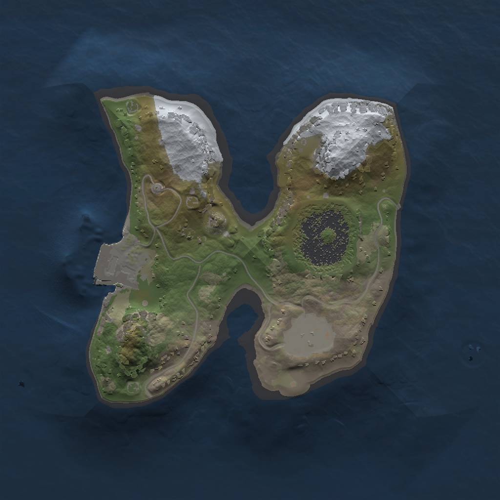 Rust Map: Procedural Map, Size: 1400, Seed: 1533679104, 3 Monuments