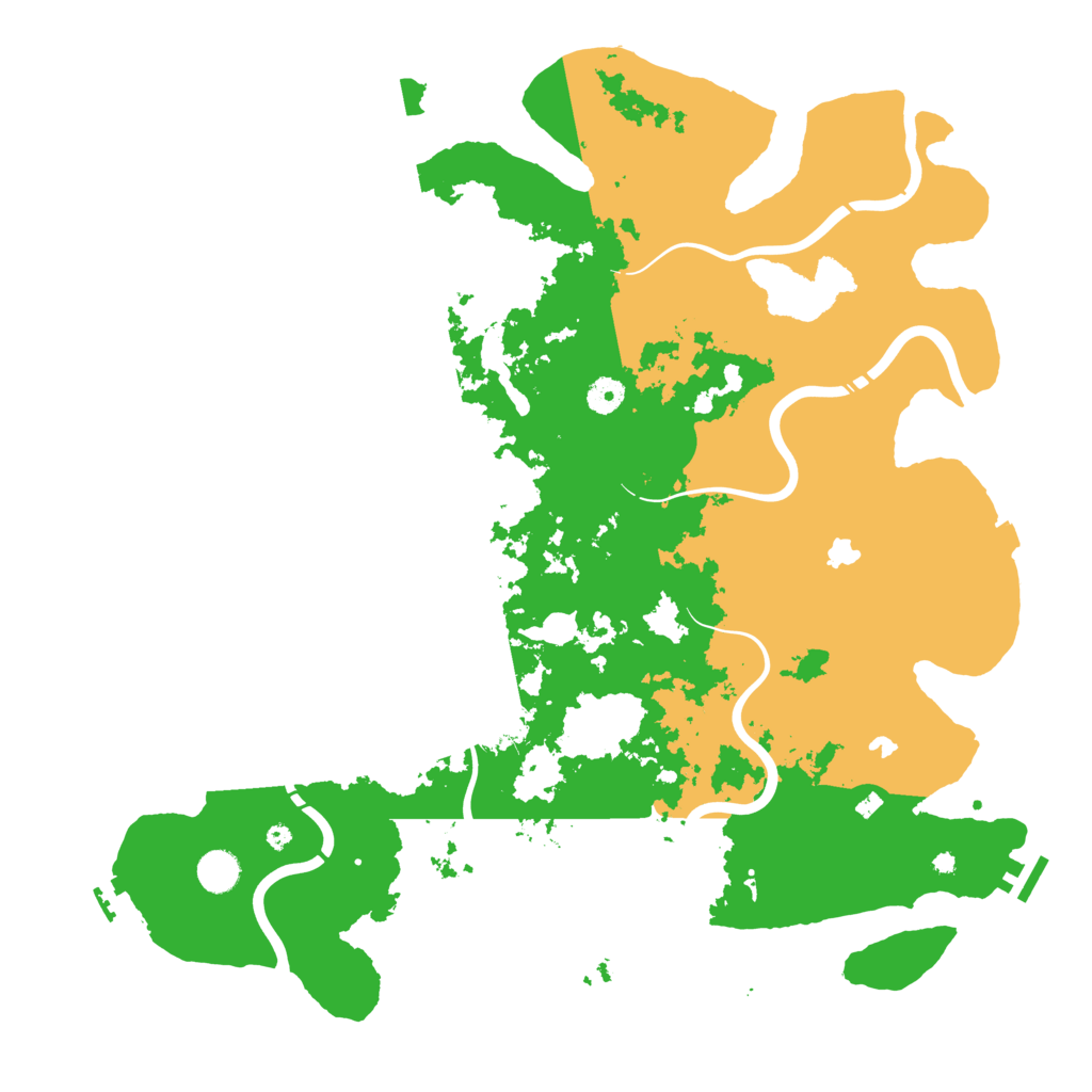 Biome Rust Map: Procedural Map, Size: 4500, Seed: 1984372077