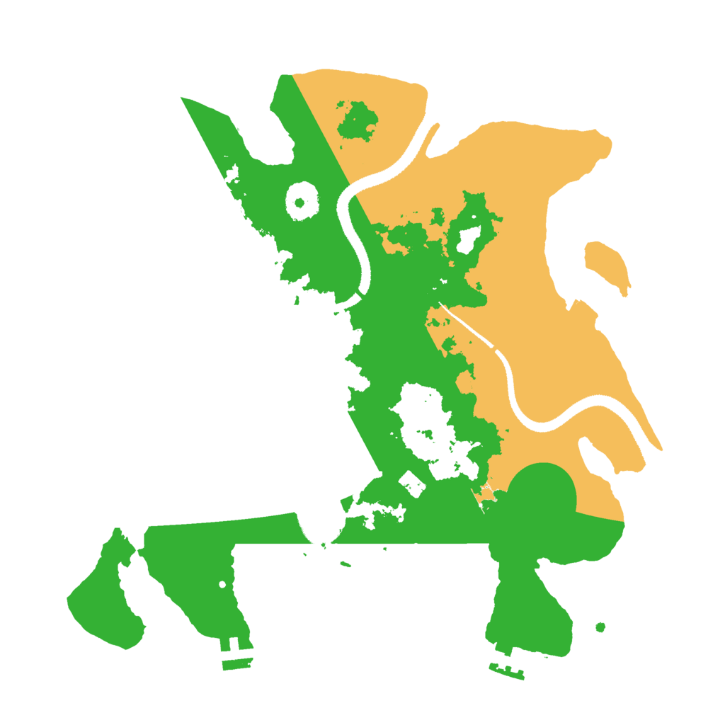 Biome Rust Map: Procedural Map, Size: 3000, Seed: 878352397