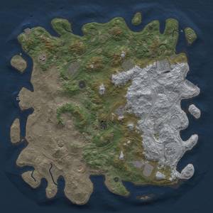 Thumbnail Rust Map: Procedural Map, Size: 4500, Seed: 114191919, 19 Monuments