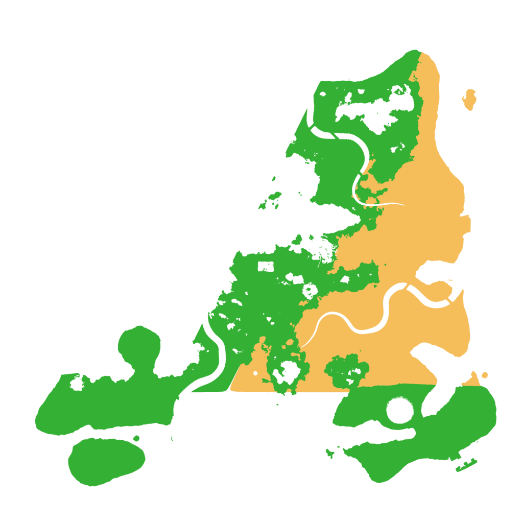 Biome Rust Map: Procedural Map, Size: 3500, Seed: 1109187010