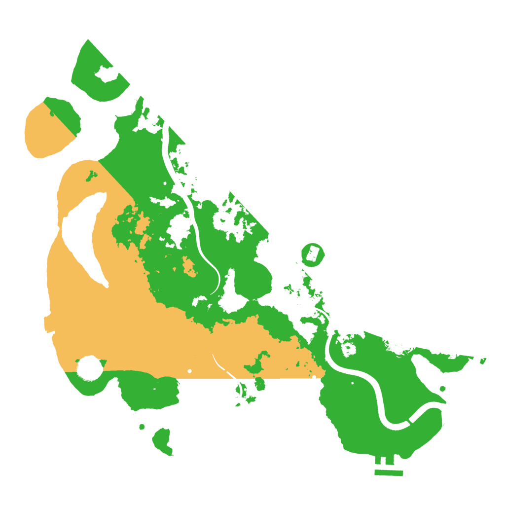 Biome Rust Map: Procedural Map, Size: 3600, Seed: 1579697403