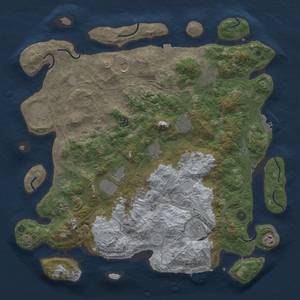 Thumbnail Rust Map: Procedural Map, Size: 4500, Seed: 1800200039, 19 Monuments