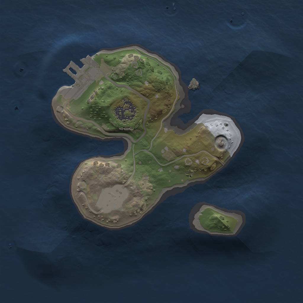 Rust Map: Procedural Map, Size: 1400, Seed: 230200561, 4 Monuments