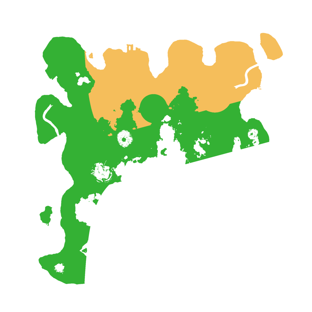 Biome Rust Map: Procedural Map, Size: 3000, Seed: 22921