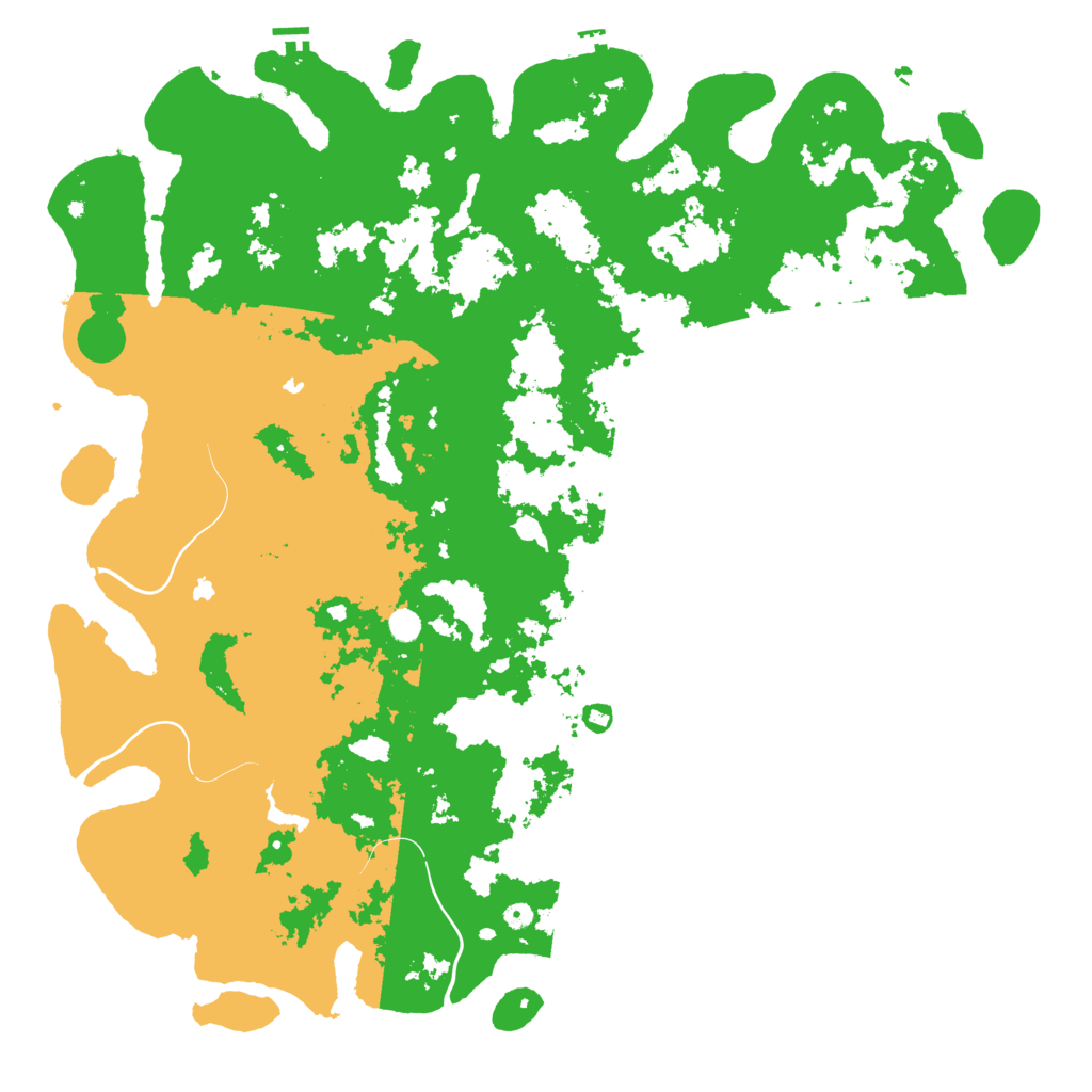 Biome Rust Map: Procedural Map, Size: 6000, Seed: 230381978