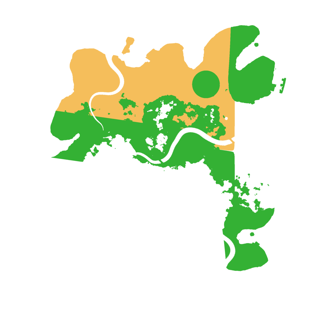 Biome Rust Map: Procedural Map, Size: 3000, Seed: 12423