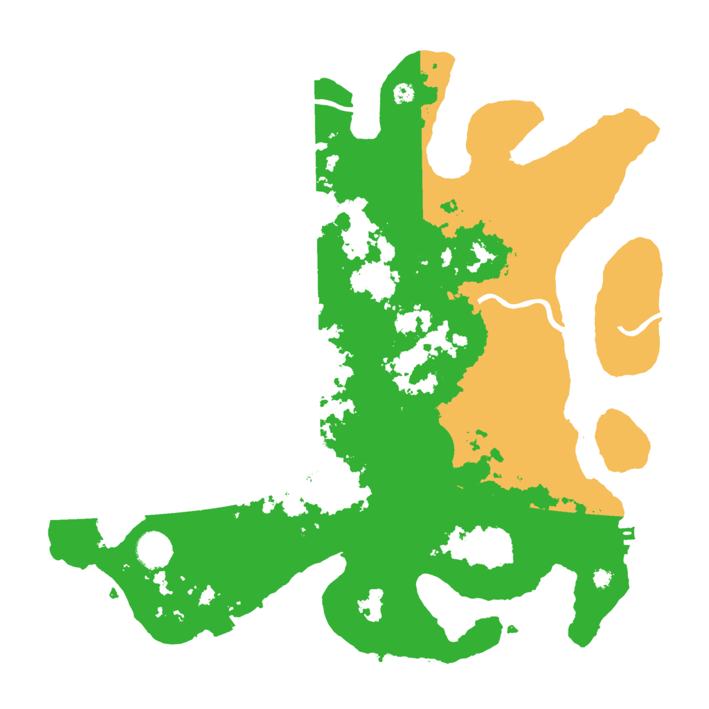 Biome Rust Map: Procedural Map, Size: 3500, Seed: 493055689