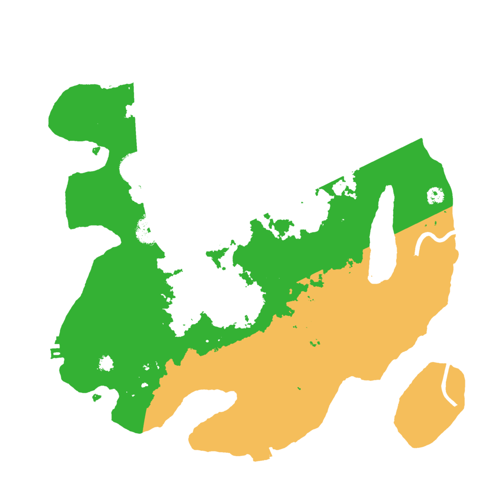 Biome Rust Map: Procedural Map, Size: 3000, Seed: 932390131