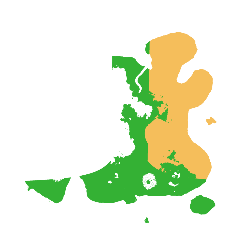 Biome Rust Map: Procedural Map, Size: 2500, Seed: 71304810