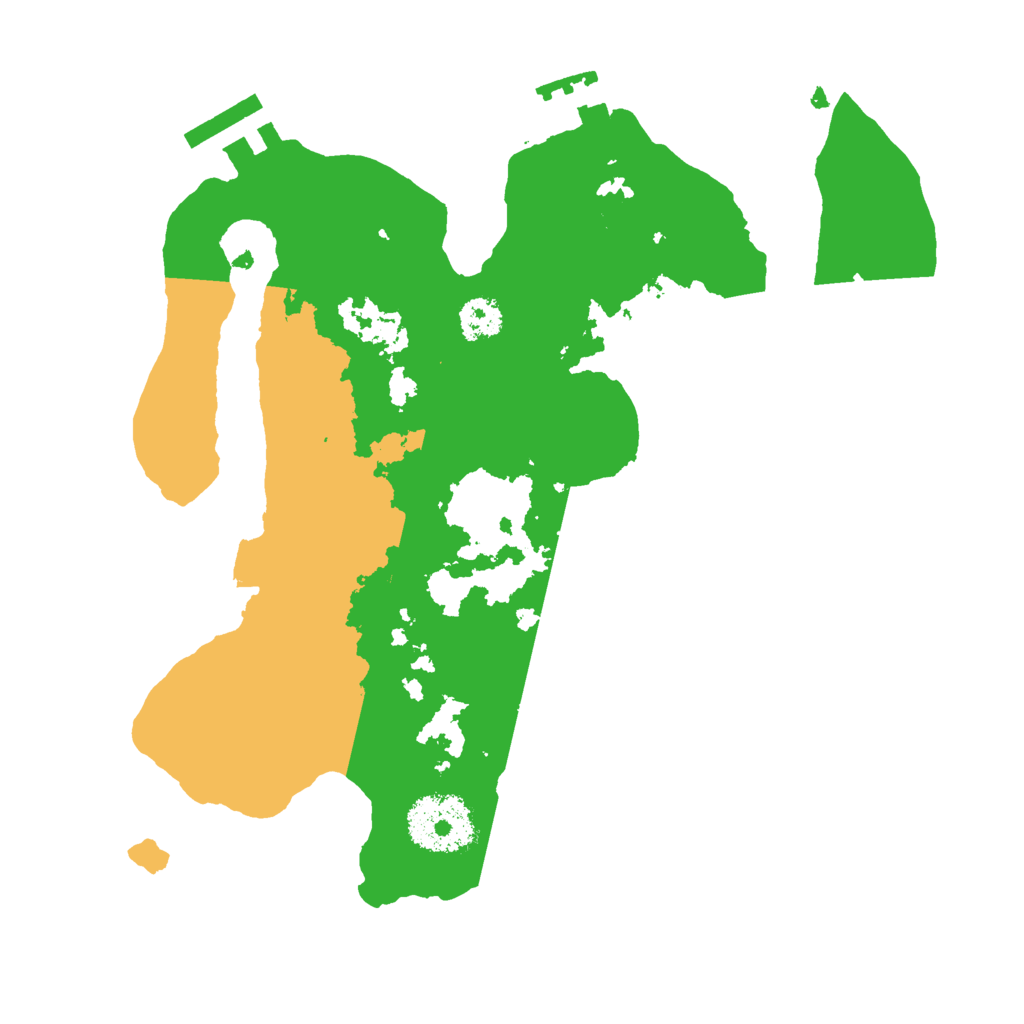 Biome Rust Map: Procedural Map, Size: 2500, Seed: 1648297767