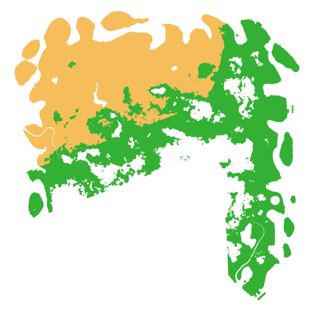 Biome Rust Map: Procedural Map, Size: 6000, Seed: 1509728645