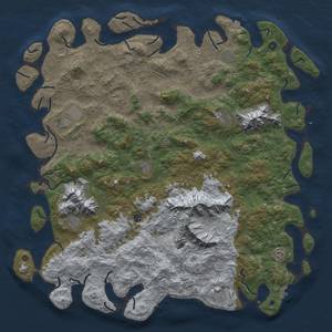 Thumbnail Rust Map: Procedural Map, Size: 6000, Seed: 1509728645, 19 Monuments