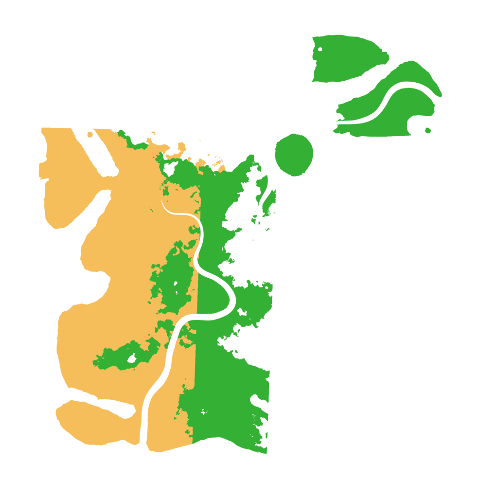Biome Rust Map: Procedural Map, Size: 3500, Seed: 21250