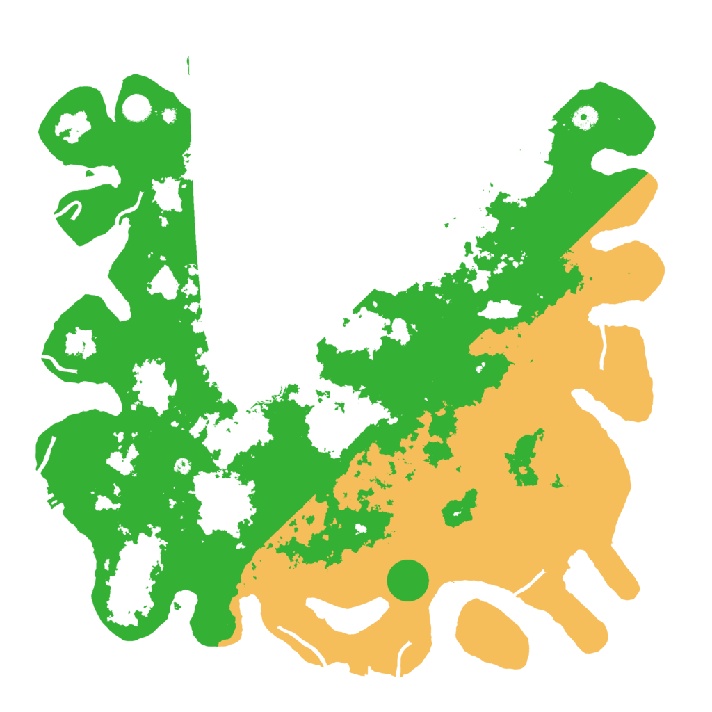 Biome Rust Map: Procedural Map, Size: 4500, Seed: 2027334180