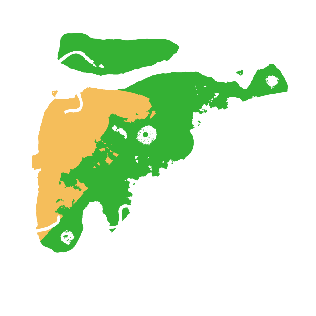 Biome Rust Map: Procedural Map, Size: 2500, Seed: 957613649