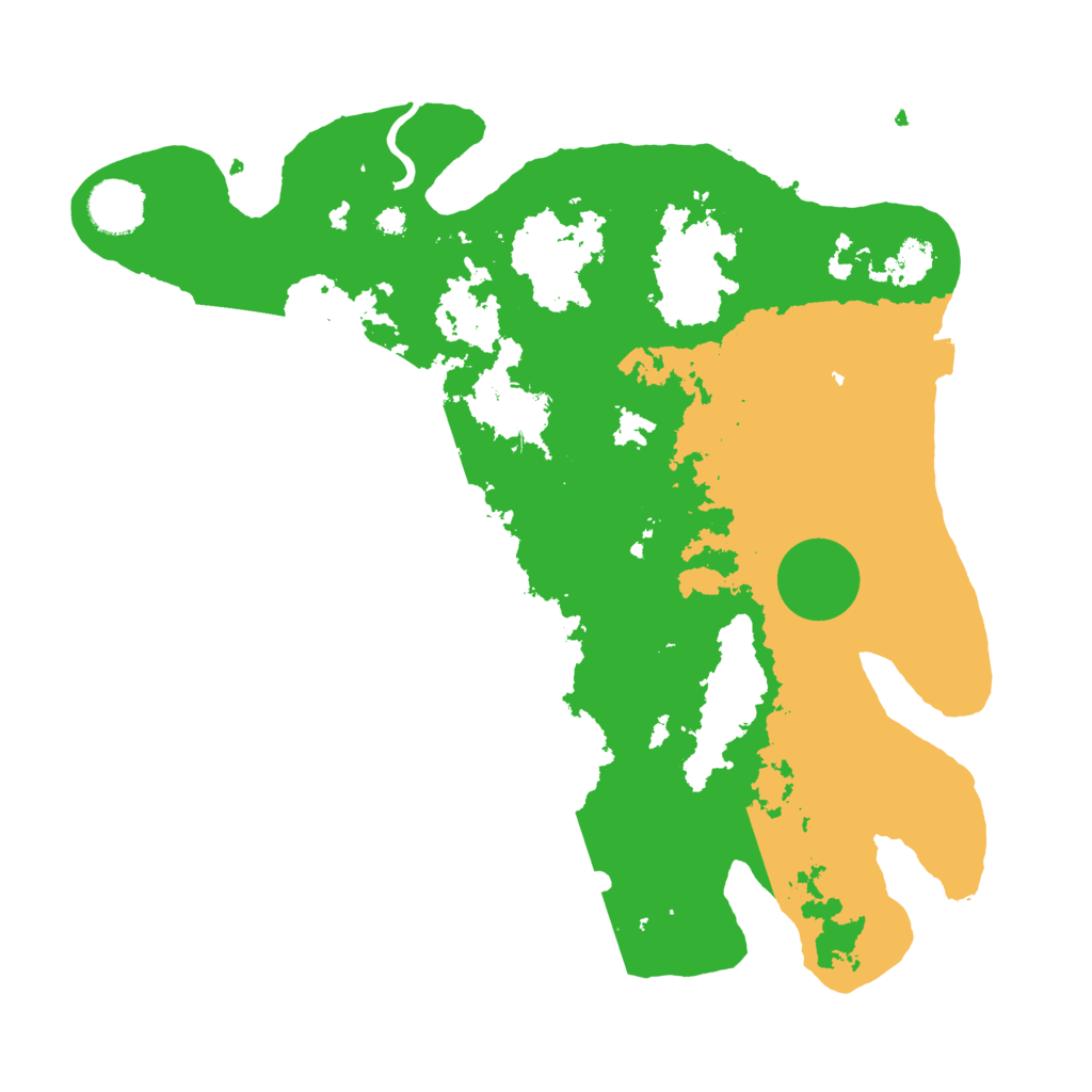 Biome Rust Map: Procedural Map, Size: 3500, Seed: 666813042