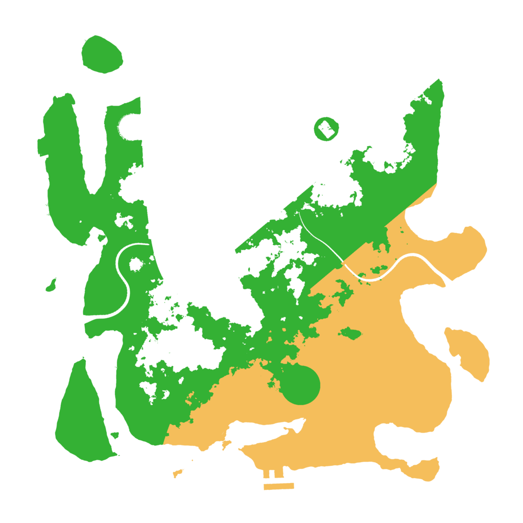 Biome Rust Map: Procedural Map, Size: 3500, Seed: 1005189517