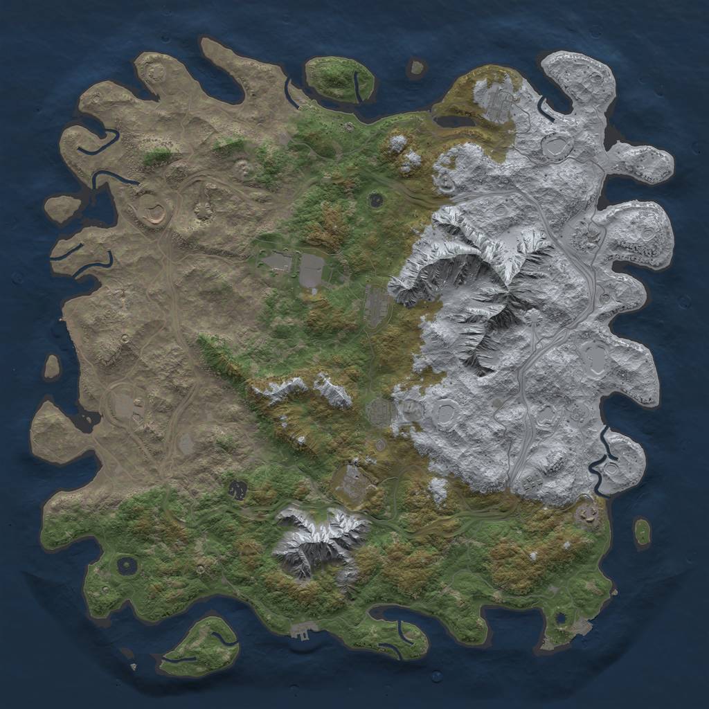 Rust Map: Procedural Map, Size: 5555, Seed: 24488224, 19 Monuments