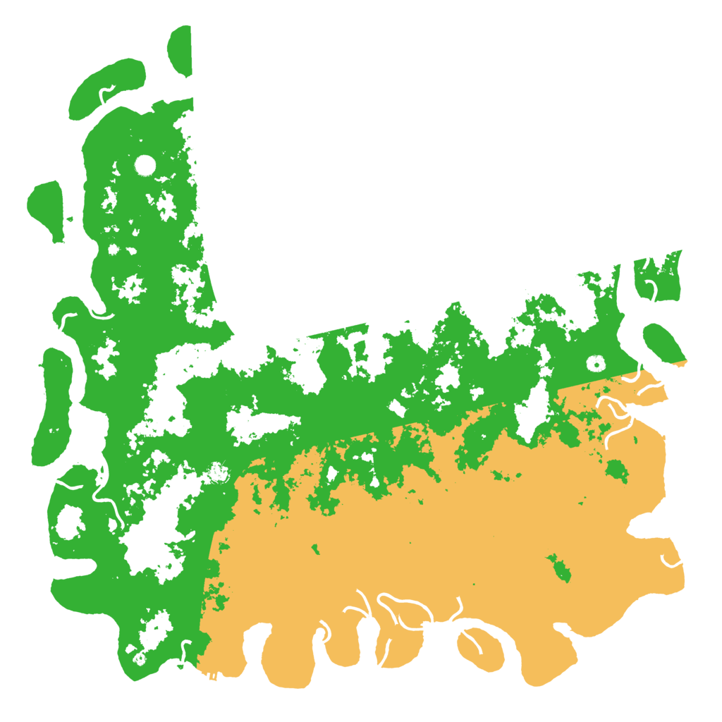 Biome Rust Map: Procedural Map, Size: 6000, Seed: 399677700