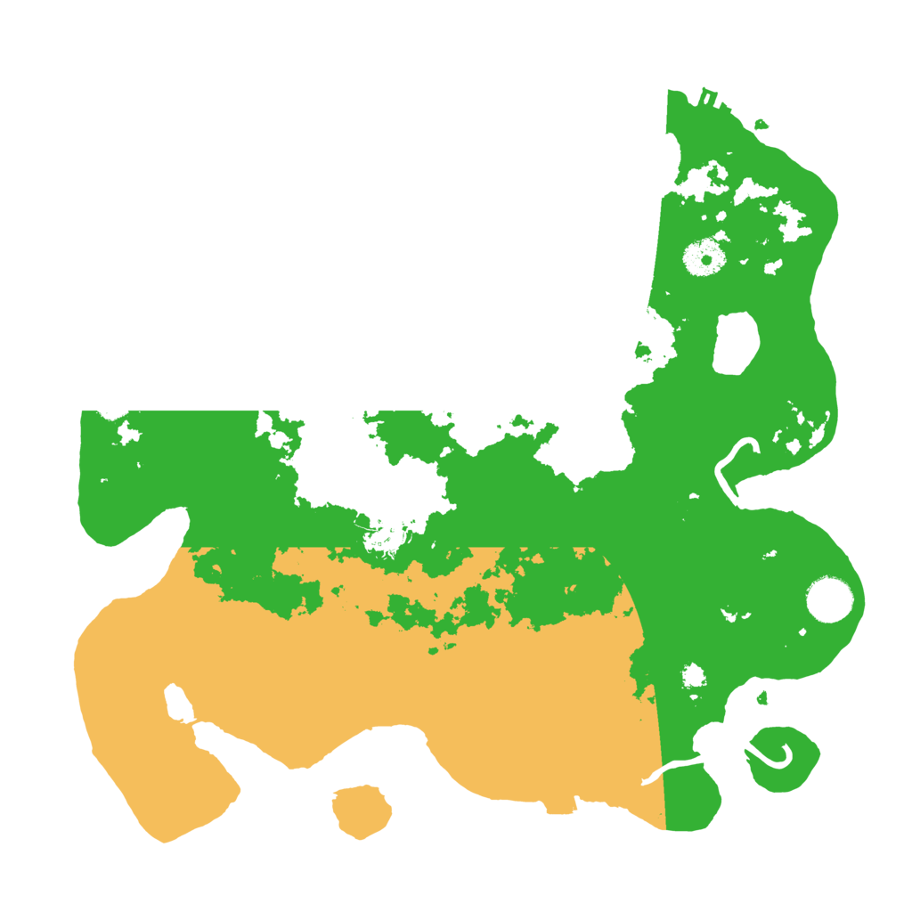 Biome Rust Map: Procedural Map, Size: 3500, Seed: 399860892