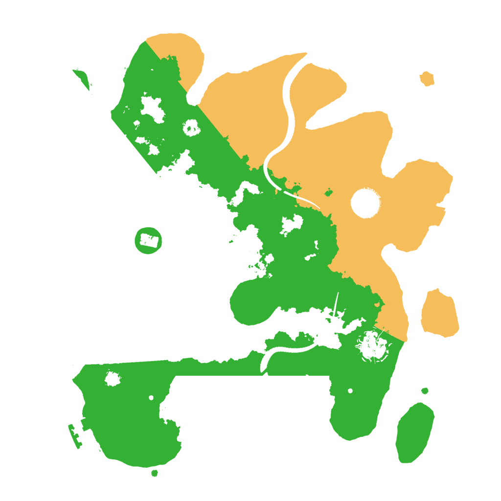 Biome Rust Map: Procedural Map, Size: 3000, Seed: 4136289