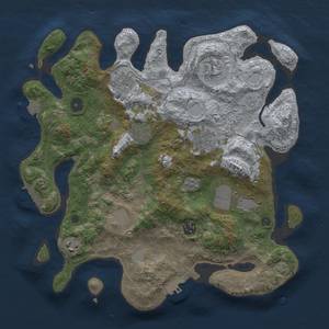 Thumbnail Rust Map: Procedural Map, Size: 3600, Seed: 20602, 17 Monuments