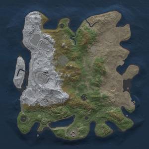 Thumbnail Rust Map: Procedural Map, Size: 3600, Seed: 10602, 15 Monuments