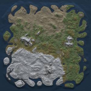 Thumbnail Rust Map: Procedural Map, Size: 6000, Seed: 1935387133, 19 Monuments